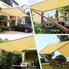 Durable Outdoor Shade Net Yellow Black Sunshade with Grommets High-Density BreathableUV Protection for Garden Patio Pool Shelter