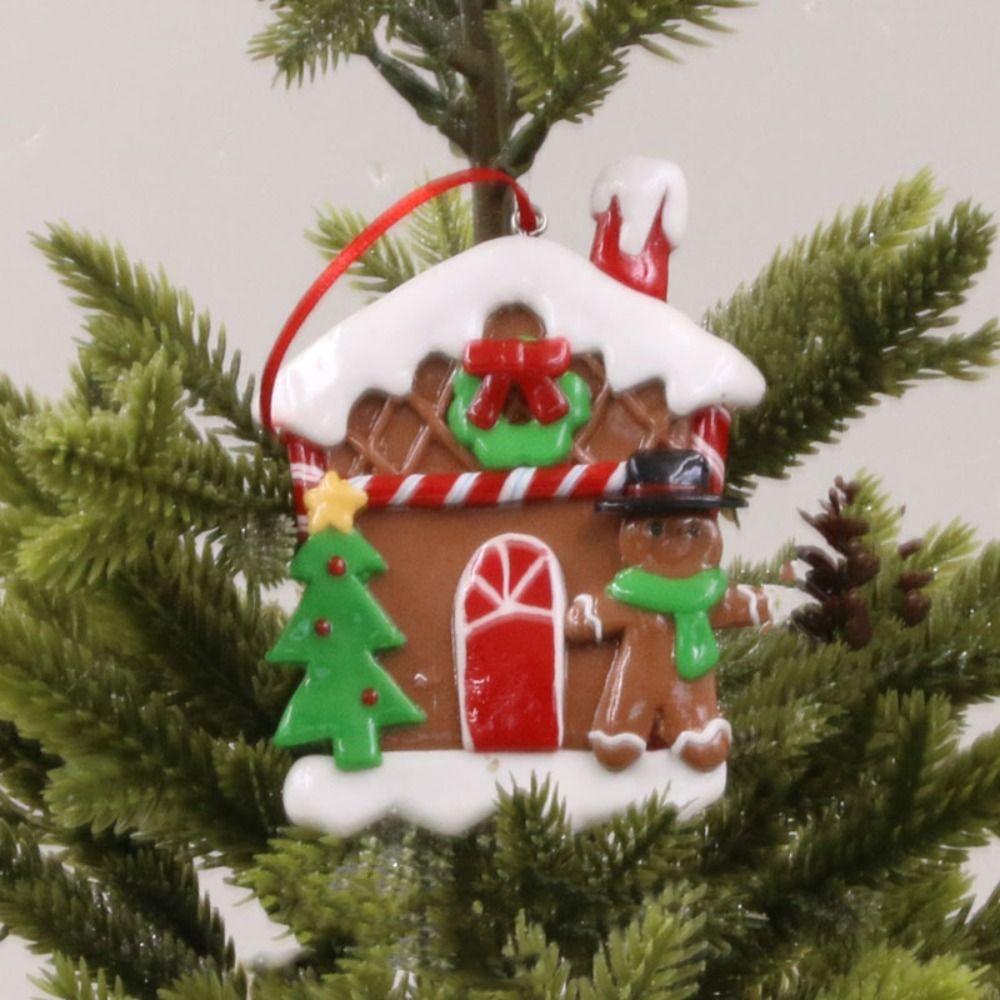 Мультфильм Пряничный человечек Рождественские подвески Мягкая глина Рождественская елка Украшение Фестиваль
