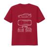 Line Art Gt86 Jdm Sports Car Blueprint Print Cool Enthusiast Streetwear T Shirt Vintage Unisex Graphic Casual Versatile