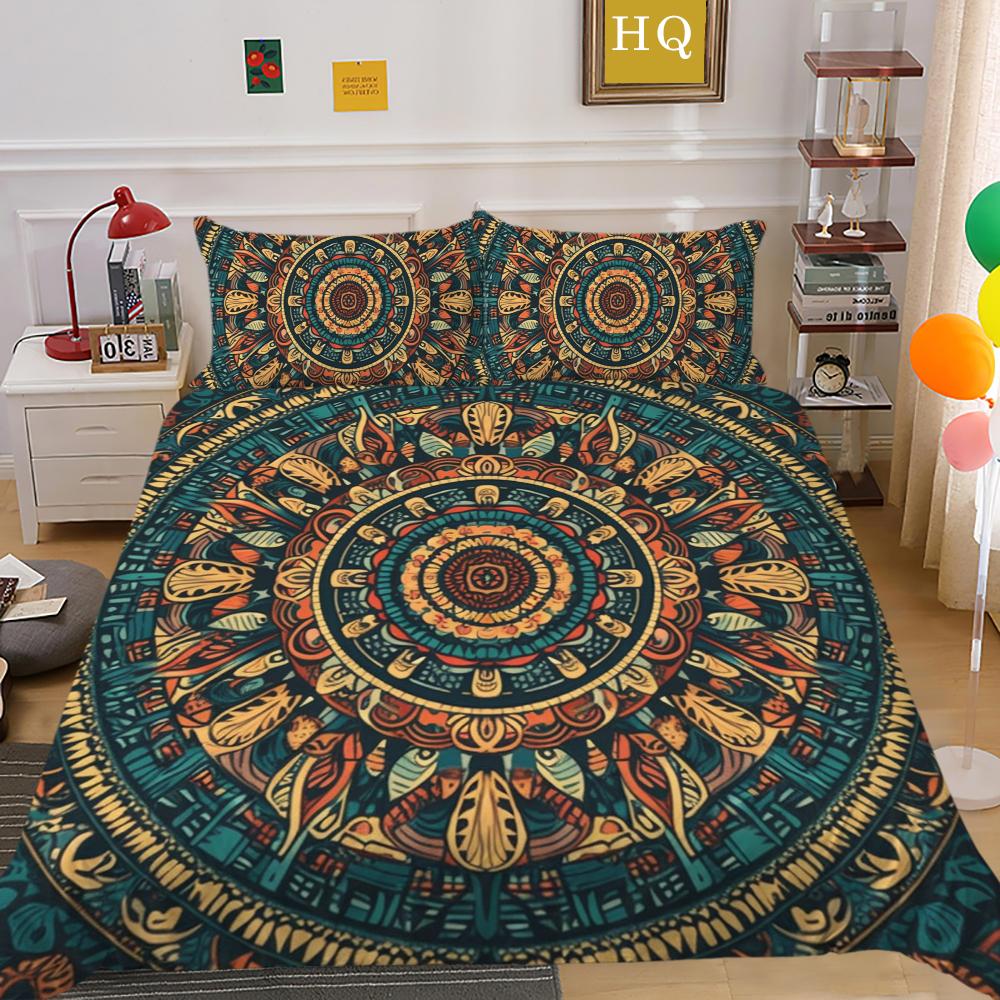 Mandala Printed Home Bedding Set Fashion Design Duvet Cover Set Single Double Size Comforter Cover Sets