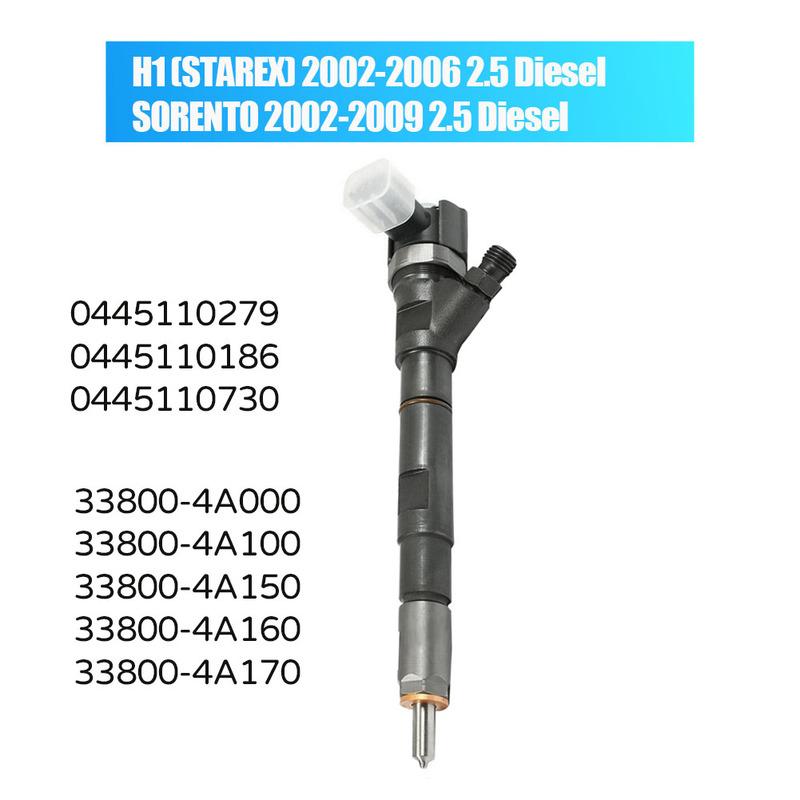 Новый 0445110279 0445110186 0445110092 Дизельная форсунка 33800 4A100 Для HYUNDAI H1 (СТАРЕКС) / KIA SORENTO 2.5 CRDi