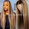 Front lace wig, European and American women's lace long, any face-shaped wig, one piece in stock for women.