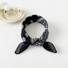 Hip-hop scarf 11cm cotton and linen small square scarf small silk scarf women's new European and American cashew nut printing versatile headscarf 