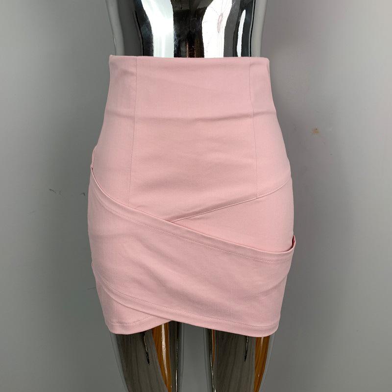 Элегантная корейская юбка-плиссе с высокой талией и асимметричным кроем из Дондэмуна для женщин