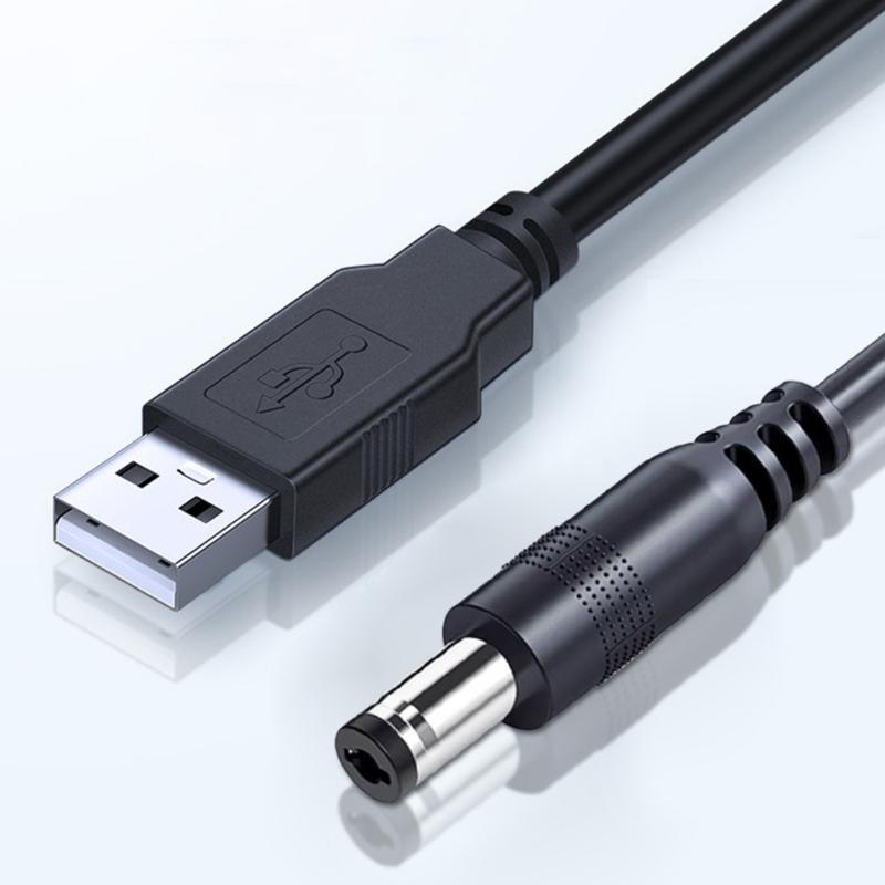 Повышающий кабель питания USB на DC5521, 12 Вт, 12 В, с переключателями, пластиковая текстура, 160 см, для LED, роутера, динамиков, зарядки