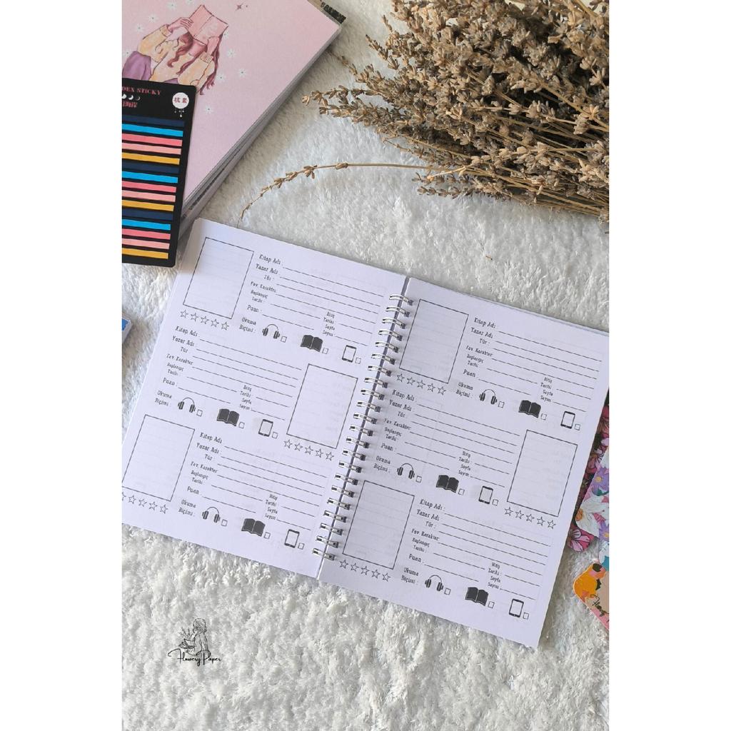 My Library Book Diary, 50 листов/100 страниц, A5, дневник чтения, блокнот, блокнот, блокнот на кольце