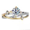 Кольца Trumium Moissanite для женщин Star Trail Band 925 Sterling Sliver Обручальное кольцо с сертификатом Позолоченное