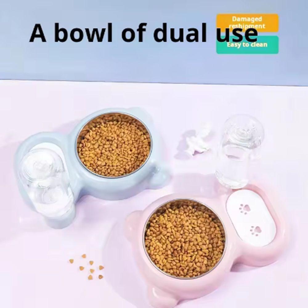 Detachable Cat Automatic Feeder Dual-purpose Pet Bowl Water Supply Accessories