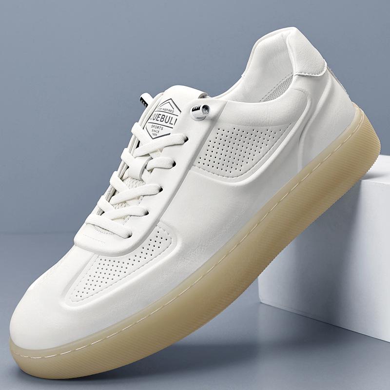 Мужская обувь Немецкие тренировочные туфли 2025 лето новая повседневная обувь перфорированные кеды удобные маленькие белые туфли 2025