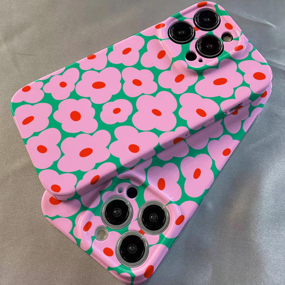 Роскошный Clmj Swag INS Цветочный Глянцевый Пленочный Жесткий PC Чехол для Телефона для Xiaomi Redmi A5 A3 14C 13 12 10C A1 10 9T K40 K30 9C Pro 4G 5G