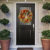 Simulation Autumn Wreath Front Door Garland Fall Eucalyptus Wreath for Front Door Thanksgiving Halloween Christmas Decorations