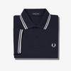 Fred Perry [M3600] Рубашка Fred Perry с двумя полосками - Темно-синий/Белый M3600-238
