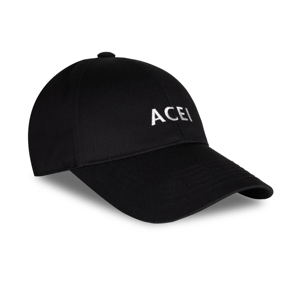Черная бейсболка с логотипом ACEI