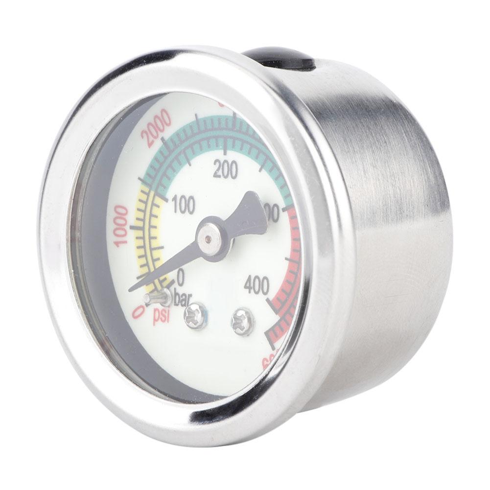 Base Entry Pressure Gauge Manometer 0-40mpa 6000psi with Metal Case for Outdoor Use Easy to Install and Read