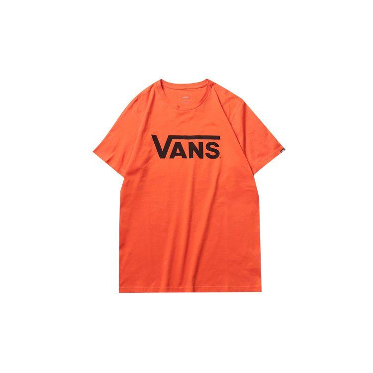Vans Футболка с коротким рукавом и классическим принтом логотипа, унисекс, оранжевая VN0A4MM6TDY