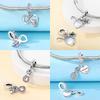 Original Charms Copper Infinite Forever Love Heart Pendant Beads Fit Bracelets Beads For Women Diy Jewelry Making Gift