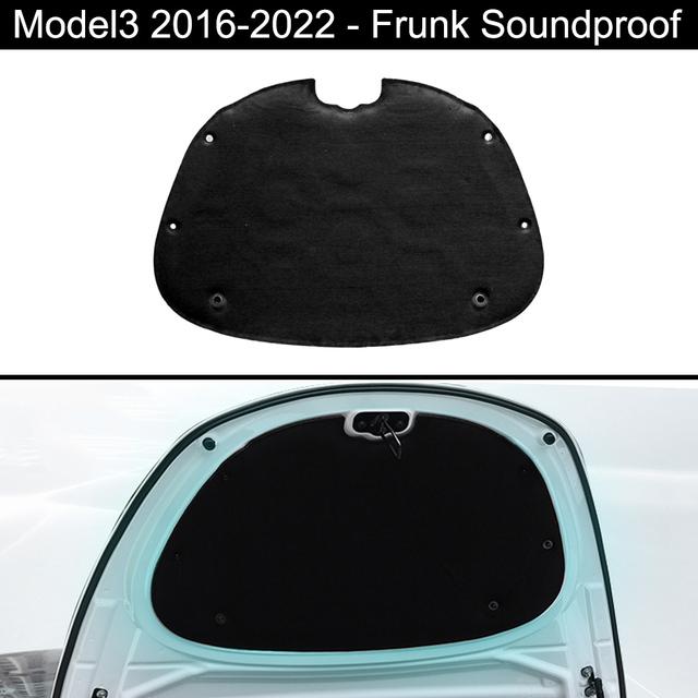 Для Tesla Model 3 2017-2023 передняя крышка багажника звукоизоляционный хлопковый внутренний капюшон Frunk/багажник звукоизоляционный пылезащитный хлопковый коврик
