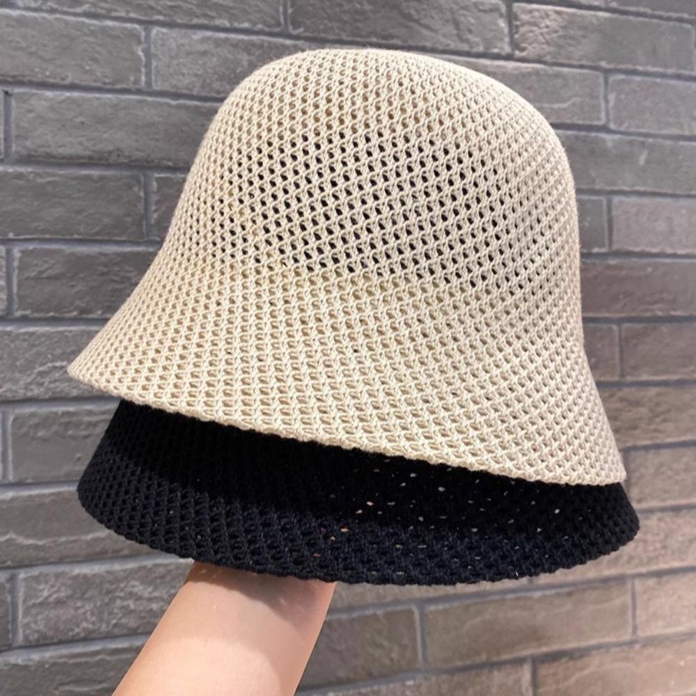 Breathable Fisherman Hat Hollow Beach Cap Versatile Sun Cap  Outdoor