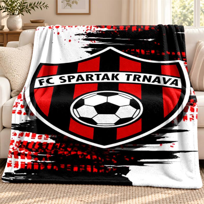 FC Spartak Trnava blanket Flannel Blanket Soft Cozy Plush Throw for Sofa Bed Lightweight Home Decoration Outdoor camping
