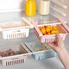 Hot Kitchen Organizer Adjustable Fridge Storage Rack Home Food Container Refrigerator Drawer Boxes Rack Retractable Shelf Holder