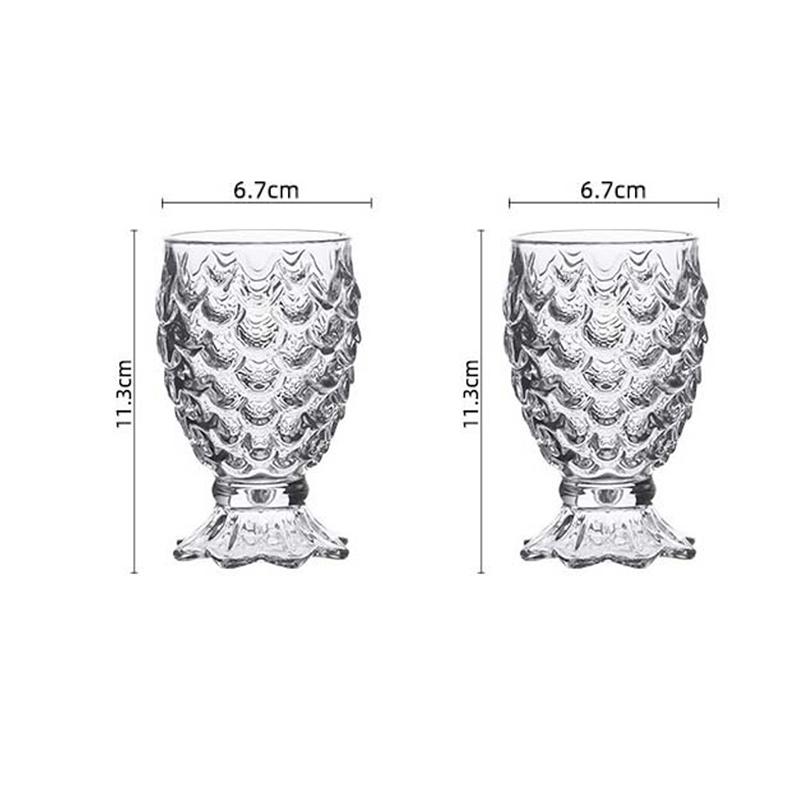 Элегантный коктейльный бокал в форме русалки, персонализированный бокал в форме рыбы, креативная кружка для красного вина, прозрачная посуда, классическая кружка для сладкого вина