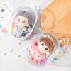 15СМ Ita Bag Labubu: Прозрачный ПВХ переноска для кукол второго поколения с двойной молнией