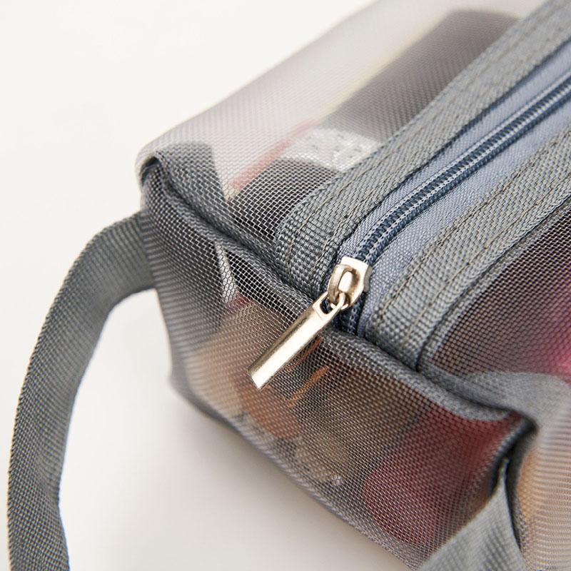 3PCS Mesh storage bags Portable travel makeup bag Toiletries organizer Lotion storage bag Small zipper bag for portable use