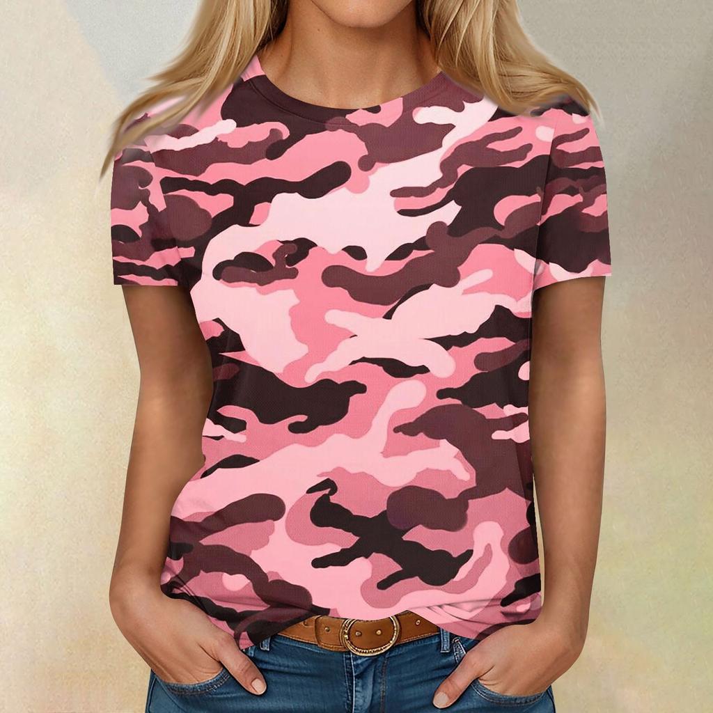 Рубашки с коротким рукавом для женщин, милые топы, футболки с принтом, блузки, повседневные базовые топы больших размеров, пуловеры