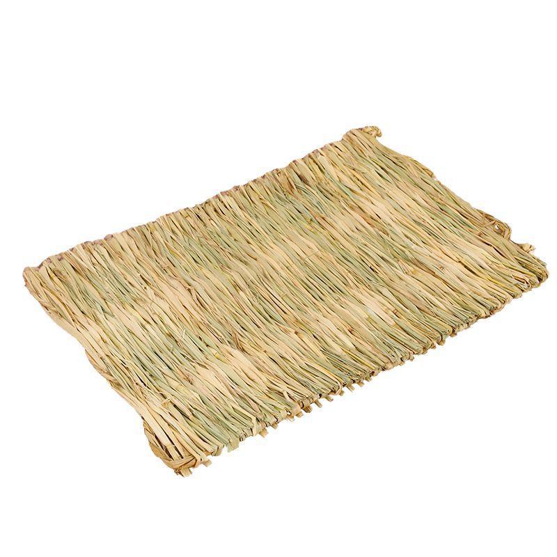 Pet straw mat, hand-woven rabbit straw mat, guinea pig hamster guinea pig foot mat, rabbit straw nest, pet supplies