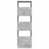 Laundry Cabinet with Storage Concrete Finish 50 x 68 x 162 cm Particleboard