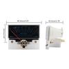 Audio DB Level Header Power Amplifier Level Meter TN-73 VU Meter Header High Accuracy with Pointer Dial for Home Audio