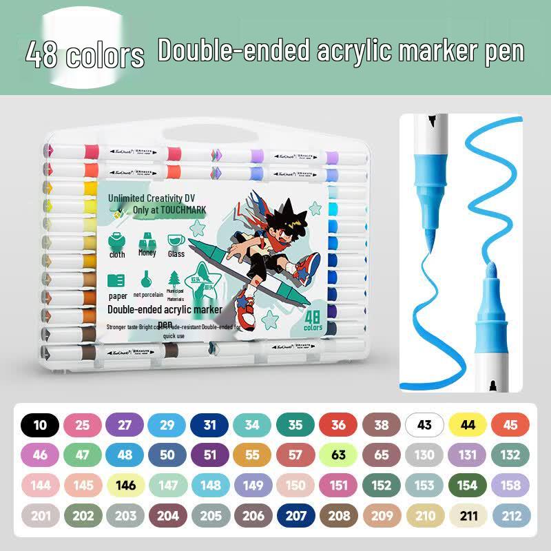 Touch Mark Double-Ended Acrylic Marker Pens