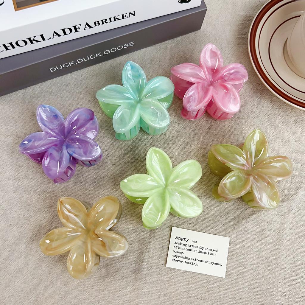 Flower Hair Crabs Hair Clips Fashion Casual Summer Flower Hair Claw Clip Shark Hairpin Barrettes
