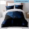 Black Dragon Duvet Cover Set Fantasy Dragon Art Bedding Fire Theme Quilt Cover Pillowcase -QJY
