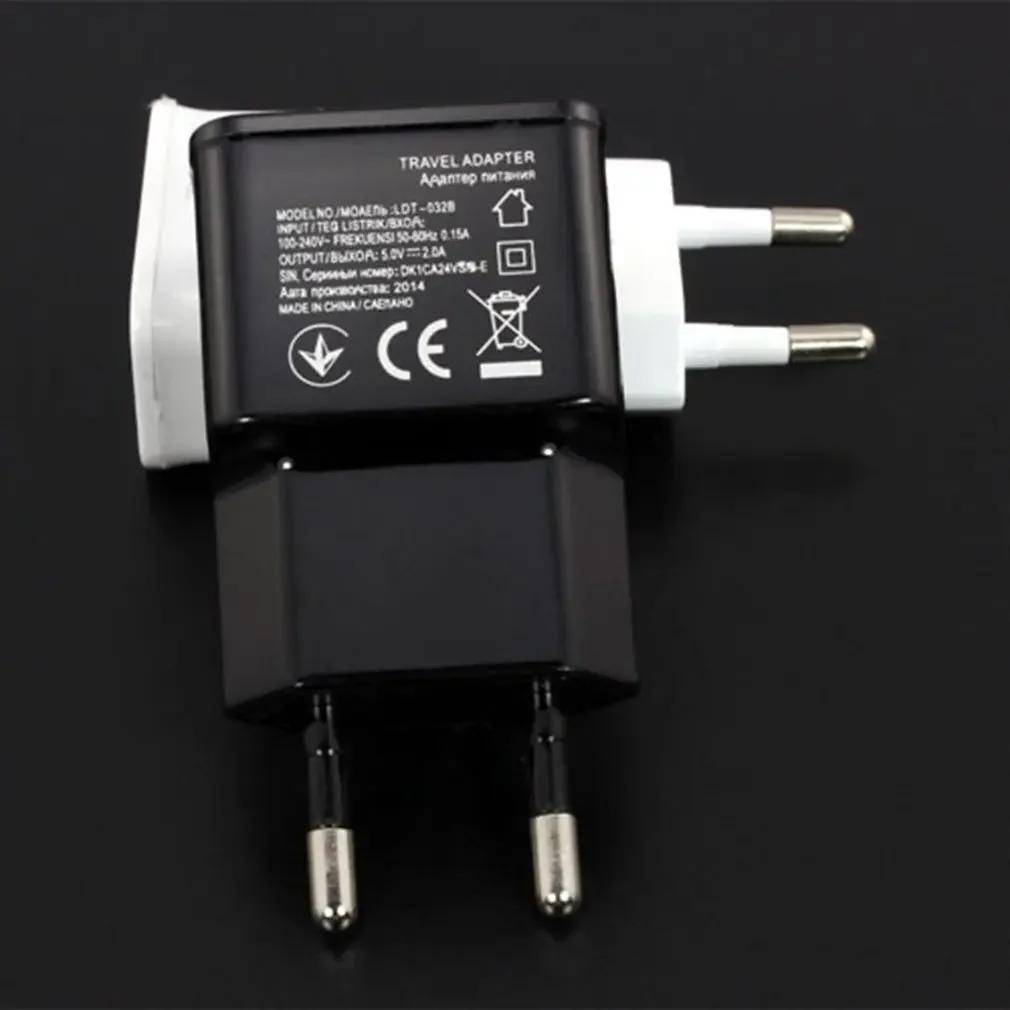 Портативный двойной USB-адаптер питания 5 В, зарядное устройство для мобильного телефона, электрическая розетка для путешествий, смарт-адаптер для зарядного устройства для смартфона