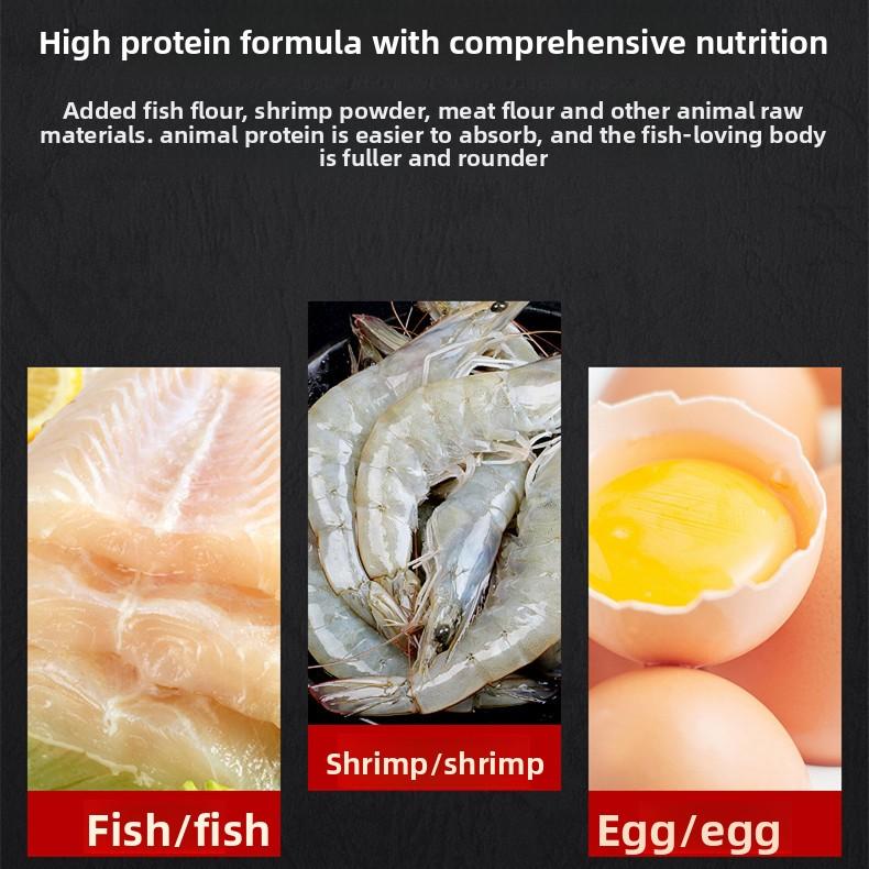 LONGNIAN Oscar Fish Food - Floating Color Enhancing Pellets with Astaxanthin (Small Size for Tropical Cichlids)