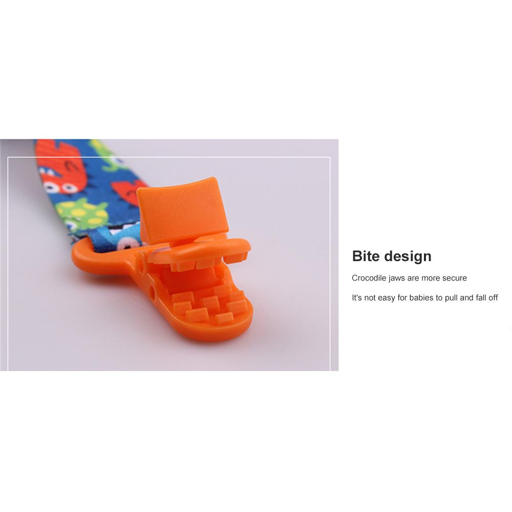 3Pcs/Pack Fixed Button Baby Pacifier Clips Chains Ribbon Dummy Soother Holder Chains Anti-drop Buckle Strap for Pacifier Baby Feeding Gift