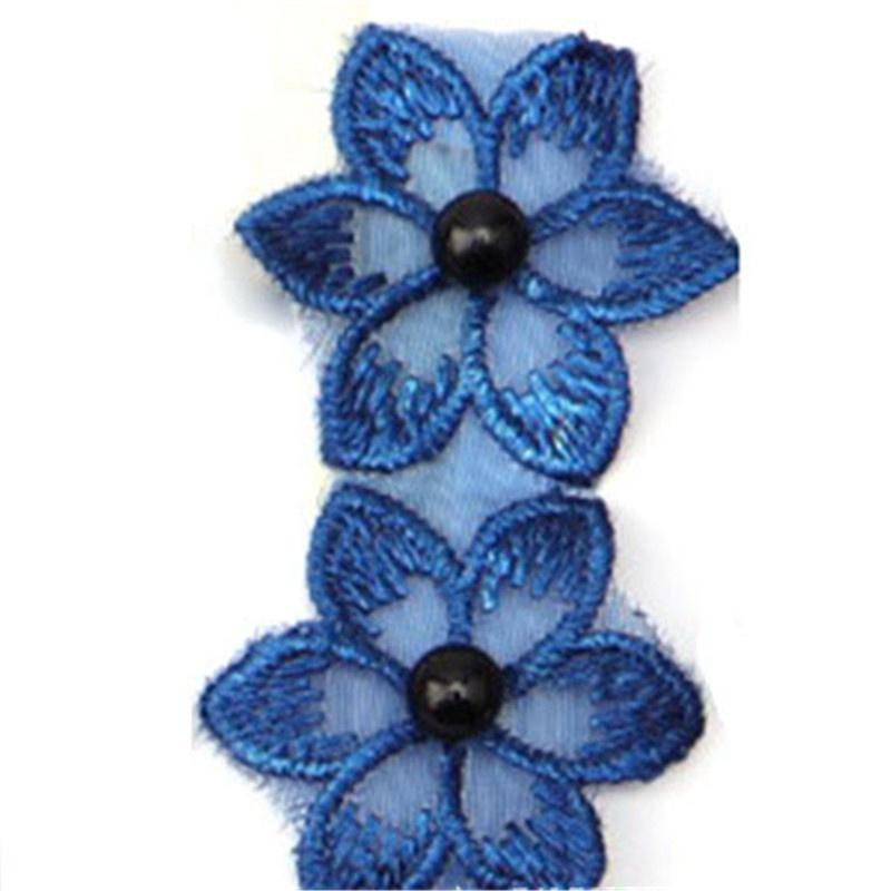 Изысканное свадебное платье, 1 ярд, аксессуары «сделай сам», кружевная вышитая лента, одежда, шитье, отделка цветами из бисера