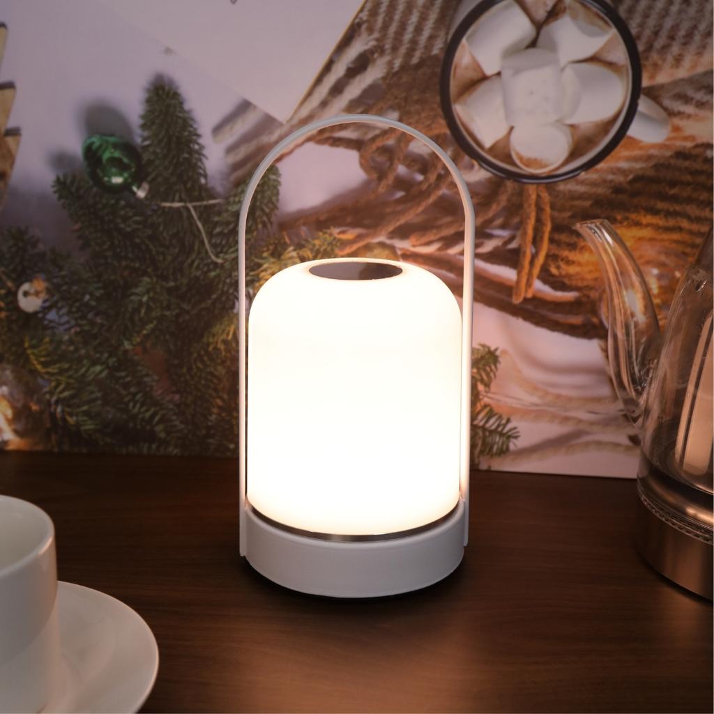 Portable USB Charging Night Light Tri Color Dimming Lamp for Restaurants Bedrooms Bars Outdoor Camping