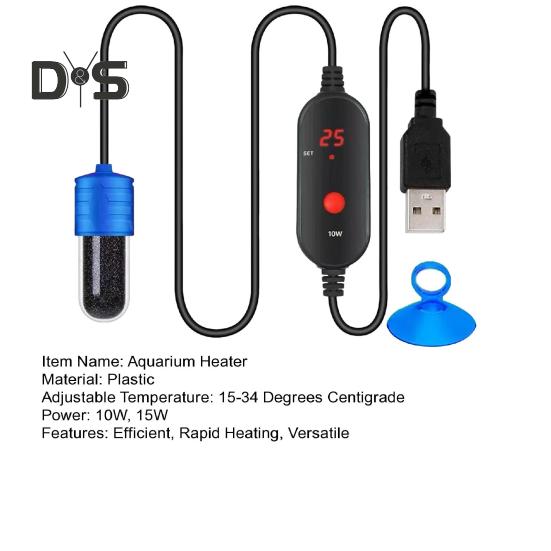 Аквариумный обогреватель Mini Betta Fish Tank Heater Погружной обогреватель для рыб с цифровым дисплеем Регулируемый небольшой обогреватель для аквариума Термостат