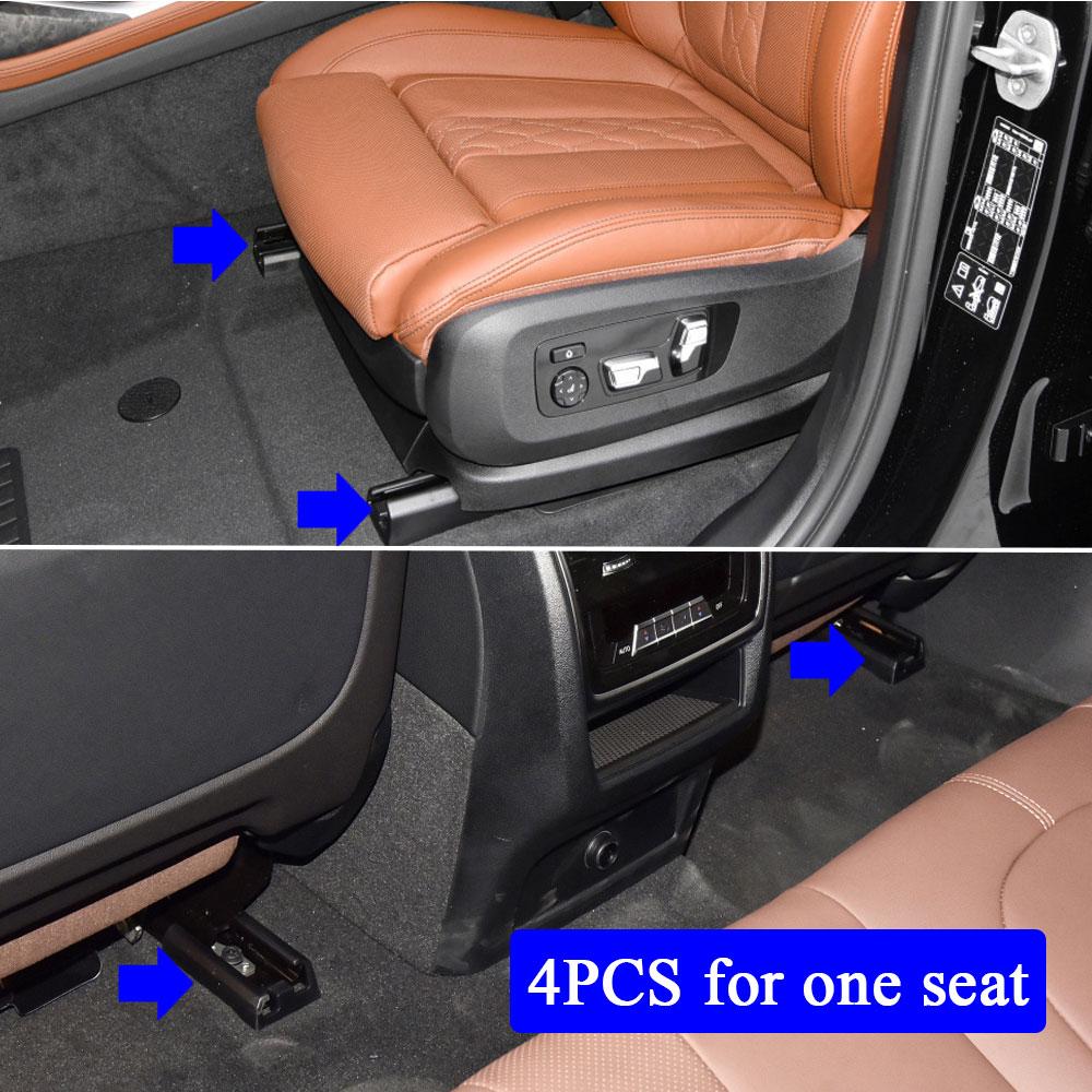 LHD RHD автомобильный черный Moka спереди и сзади, левый и правый слайдер сиденья, направляющая, накладка для BMW X5 X6 X7 G05 G06