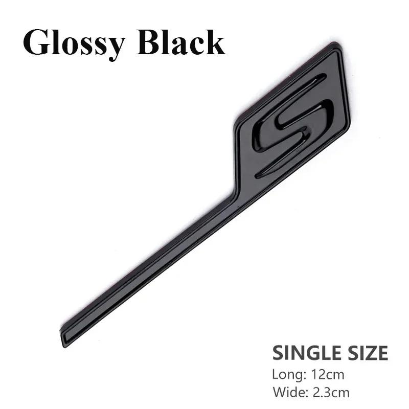 3D ABS наклейка на задний багажник автомобиля эмблема S логотип наклейка для A45 W176 GTS GT43S GT63S CLA45S C117 C63s C43S W205 E63S