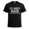 Just Married Again Second Maternity Idea Unisexs T Shirt Novelty Top Vintage Soft Casual Comfortable Designer Clothes