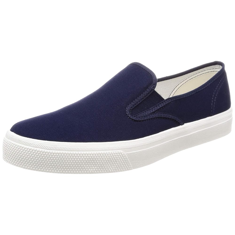 ASAHI sneakers, slip-on style, made in Japan, model 501, dark navy, size 24.5 cm, 2E width.