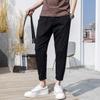 Весенне-летние новые хлопковые мужские облегающие укороченные повседневные брюки, корейская версия, трендовая молодежная мода, спорт для отдыха