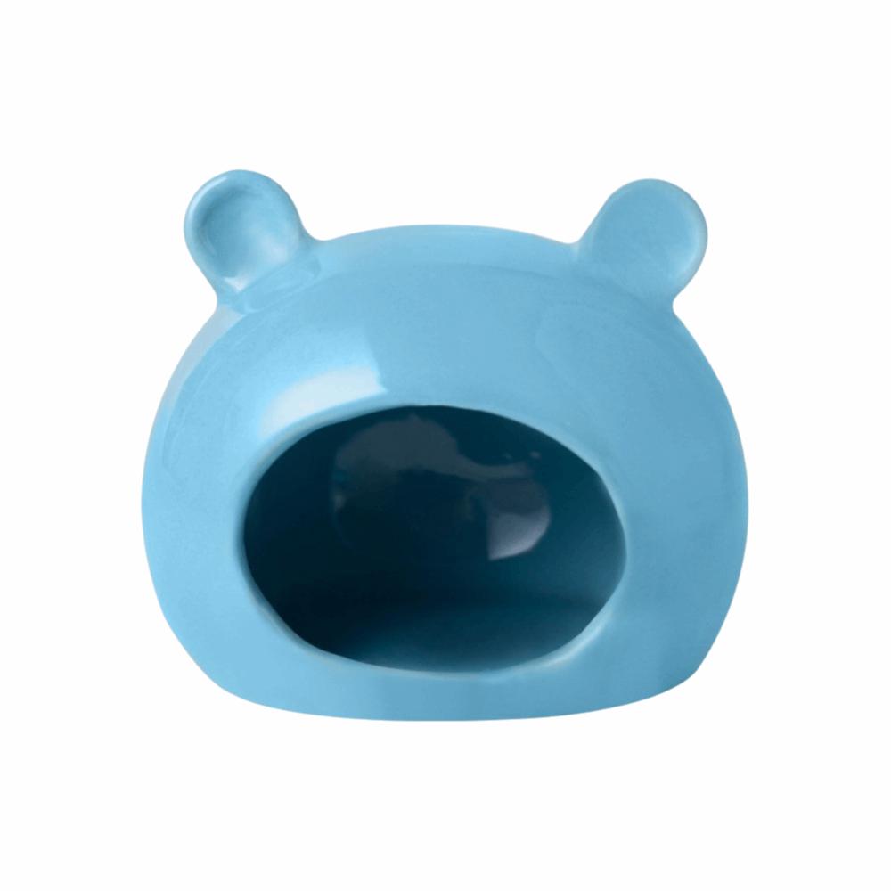 Creative Hamster Ceramic Nest Cheese Shape Triangle Hamster Hideout Keep Cooling Summer Hamster Cave Landscape Product