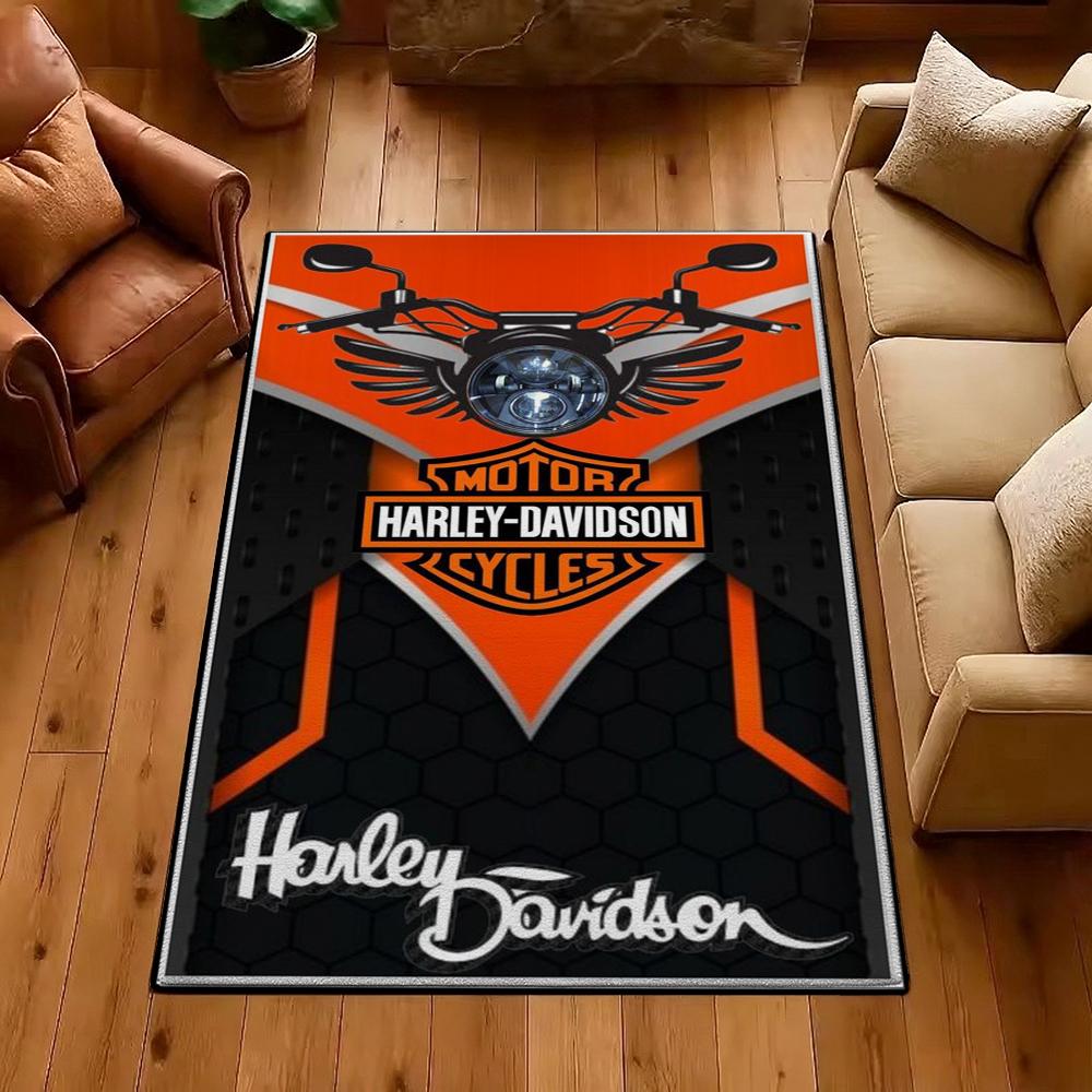 Harley Davidson Eagle Skull Carpet Doormat Floor Mats Office Chair Cushion Dormitory Decoration Art