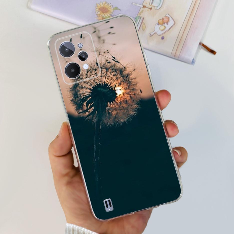 Чехол для Realme C31 RMX3501 Новая Модная Расписная Крышка Мягкий Тонкий Чехол для Телефона Для Realme C31 C 31 RealmeC31 Задняя Крышка Fundas Coque