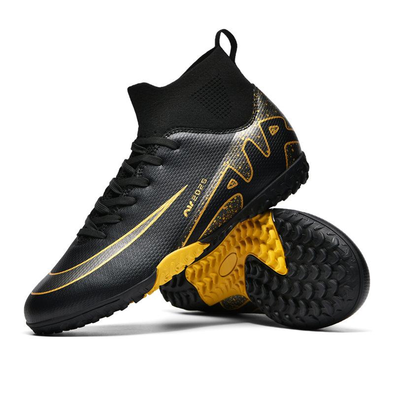 Новые высокие футбольные бутсы для мальчиков и девочек AG длинные шипы TF шипы для искусственной травы соревновательные тренировочные бутсы