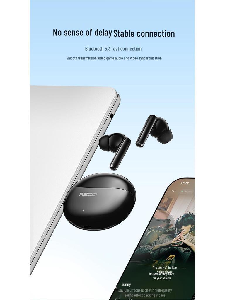 Беспроводные наушники Recci REP-W99 Полувнутриканальные Bluetooth, True Wireless, Высокое качество звука TWS 5.3